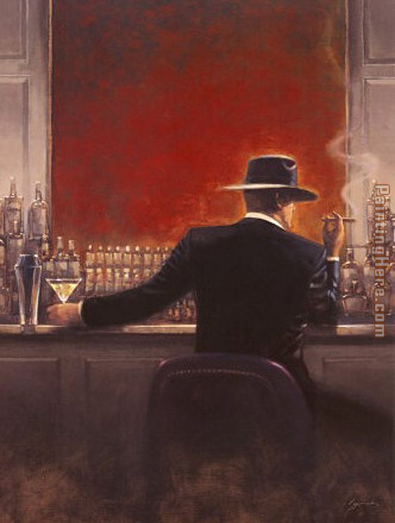 Brent Lynch Cigar Bar painting - Unknown Artist Brent Lynch Cigar Bar art painting
